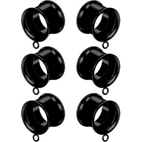 8G-25mm DIY مقاييس مزدوجة متوهجة لأنفاق الأذن المقابس الأقراط 316L الجراحية الفولاذ المقاوم للصدأ الفضة داخليا الخيوط آذان نفق التوصيل تمتد عدة ثقب المجوهرات النساء الرجال in Saudi Arabia