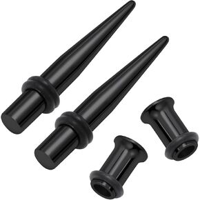 12G 10G 8G 6G 4G 2G 0G 00G Ear Gauge Stretching Kit 316L Surgical Steel Gauges Tapers Tunnels Hypoallergenic Ears Gauges Gauging Plugs Set for Women Men in Saudi Arabia