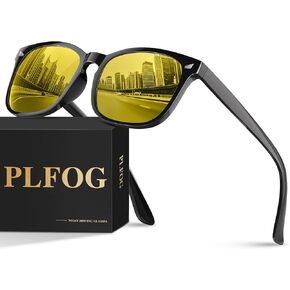 نظارات القيادة الليلية للرجال والنساء - نظارات رؤية ليلية مستقطبة مضادة للوهج عدسات صفراء اللون in Kuwait