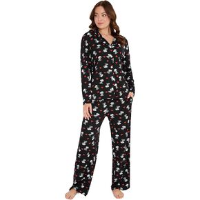Peanuts Snoopy Pajamas for Women Set Long Sleeve Lounge Top PJ Pants Sleepwear Cute Nightwear Loungewear Gifts for Women in Saudi Arabia