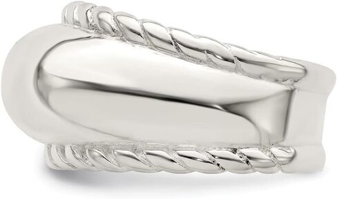 925 Sterling Silver Twisted Dome Stacked Ring in Saudi Arabia