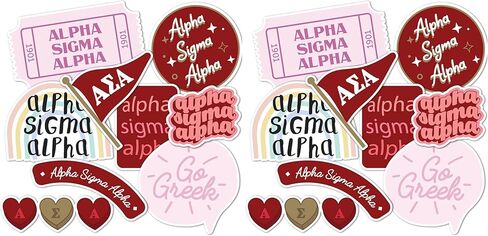 Desert Cactus Alpha Sigma Alpha Sticker Decal Laptop Water Bottle Car (Cute Sheet) in Saudi Arabia
