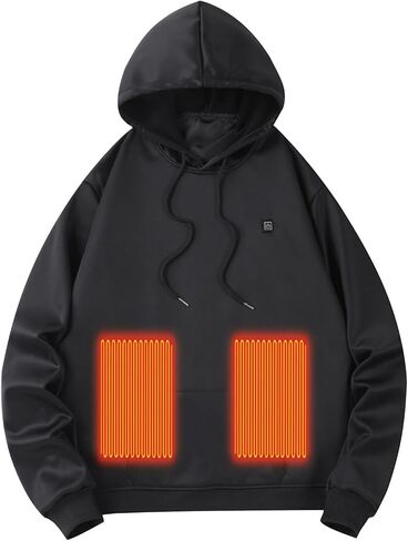 Heated Sweatshirt For Men Heated Hoodie Men Women Unisex Heating Sweatshirts Pullover Winter Outfit Without Battery in Saudi Arabia
