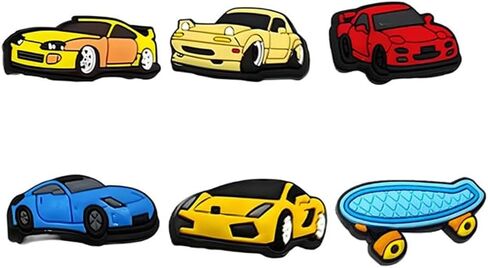 50Pcs Shoes Charms for Boys, No-random Sports Game Car Shoes Decoration Charms for Pins Sandals in Saudi Arabia