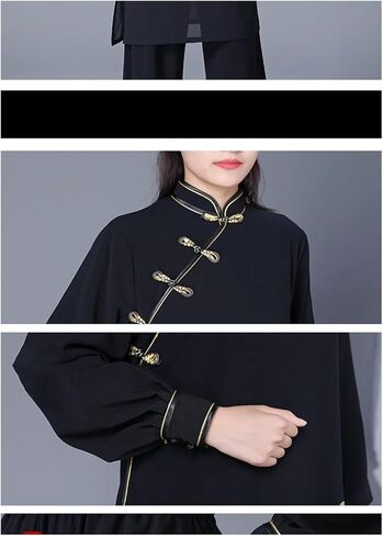 Kung Fu Uniform Tai Chi Clothes Women Wushu Clothes Kung Fu Competition Clothes Martial Art Uniform Wrinkle in Saudi Arabia