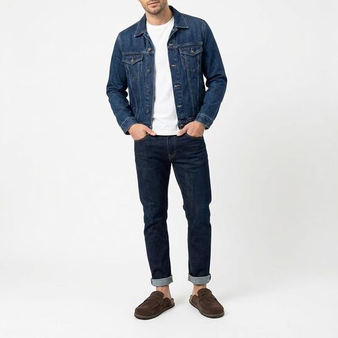قباقيب من جلد الغزال بتصميم Wally Loafer للرجال من CUSHIONAIRE، أحذية رجالي سهلة الارتداء بدون ظهر للاستخدام الداخلي والخارجي مع وسادة قدم مبطنة in Kuwait