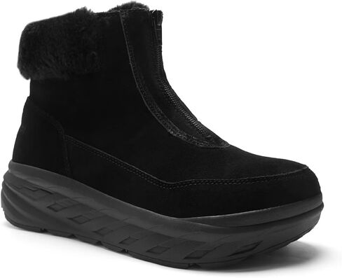 Boys Girls Kids Orthopedic Winter Snow Boots: Wide Comfortable Casual Plantar Fasciitis Arch Support Orthotic Leather Walking Shoes, Insulated Warm School Tennis Ankle Boots for Foot and Pain Relief in Kuwait