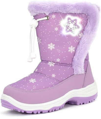 Light Up Boots Boys Girls Little Kids Winter Snow Boots in Saudi Arabia