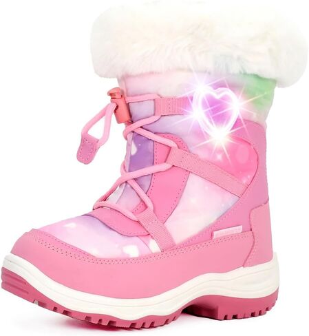 Light Up Boots Boys Girls Little Kids Winter Snow Boots in Saudi Arabia
