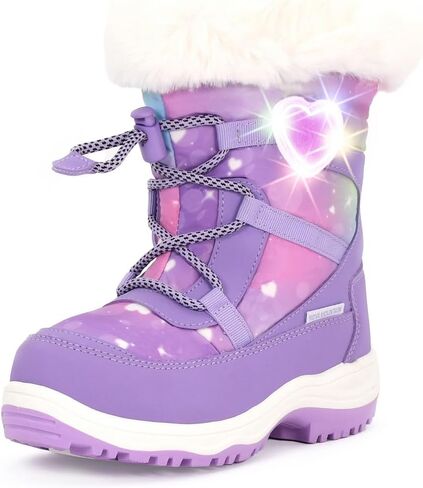 Light Up Boots Boys Girls Little Kids Winter Snow Boots in Saudi Arabia