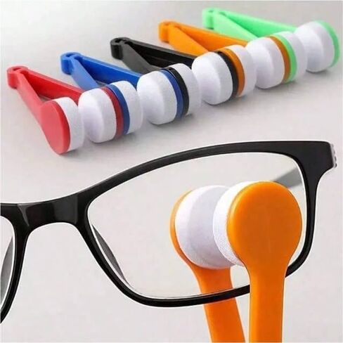 Portable Multifunctional Eyeglass Cleaner 5-Piece Set, Scratch-Free Lens Cleaning Tool, Random Colors in Saudi Arabia