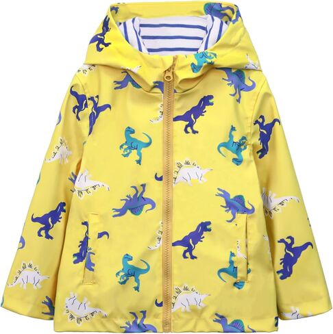Kids Waterproof Jacket Boys and Girls Lightweight Raincoat Hooded Zip-Up Outerwear Kids Raincoat in Saudi Arabia