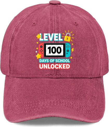 Level 100 Days Unlocked Hats Cycling Cap for Grandma in Saudi Arabia