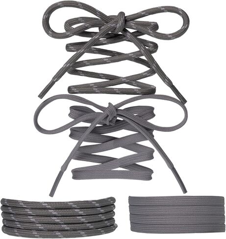 Paracord Shoe Laces Round Rope Shoelaces Multi Color Cord Shoe Strings for Sneakers Boots in Saudi Arabia
