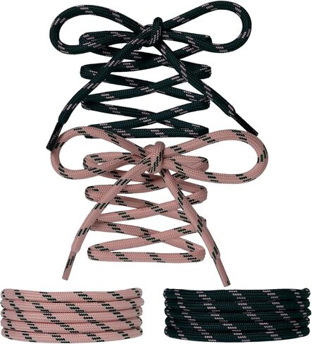 Paracord Shoe Laces Round Rope Shoelaces Multi Color Cord Shoe Strings for Sneakers Boots in Saudi Arabia
