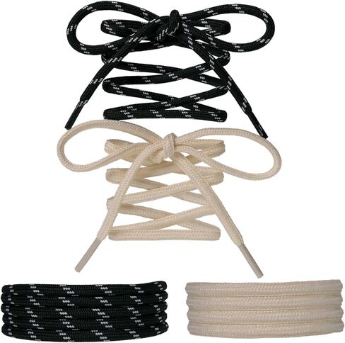 Paracord Shoe Laces Round Rope Shoelaces Multi Color Cord Shoe Strings for Sneakers Boots in Saudi Arabia