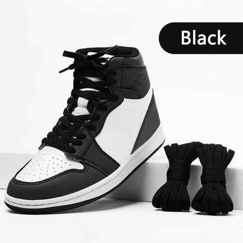 2 Pairs Flat Shoe Laces for Sneakers 5/16" Wide Athletic Shoelaces Boot Strings in 24"-79" for Kids Adults in Saudi Arabia