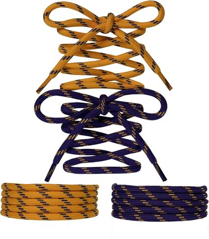 Paracord Shoe Laces Round Rope Shoelaces Multi Color Cord Shoe Strings for Sneakers Boots in Saudi Arabia
