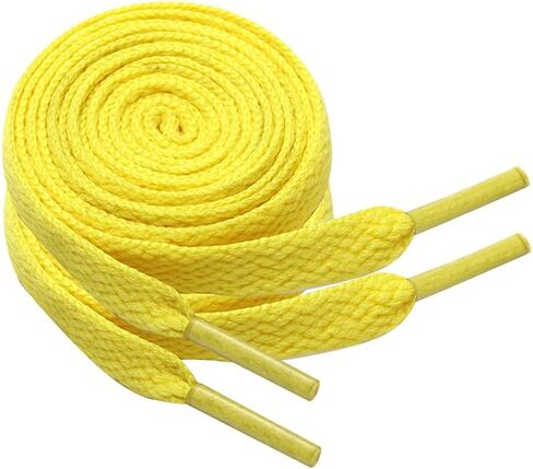 2 Pairs Flat Shoe Laces for Sneakers 5/16" Wide Athletic Shoelaces Boot Strings in 24"-79" for Kids Adults in Saudi Arabia