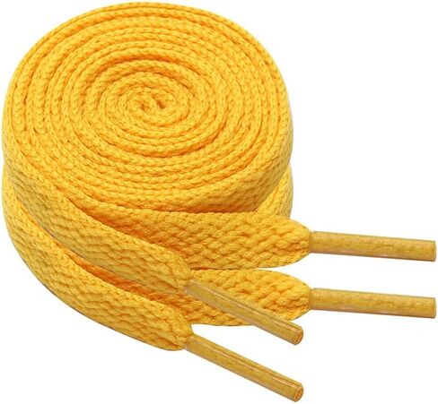 2 Pairs Flat Shoe Laces for Sneakers 5/16" Wide Athletic Shoelaces Boot Strings in 24"-79" for Kids Adults in Saudi Arabia