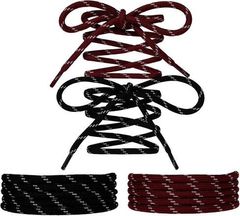 Paracord Shoe Laces Round Rope Shoelaces Multi Color Cord Shoe Strings for Sneakers Boots in Saudi Arabia