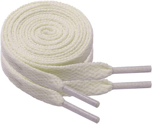 2 Pairs Flat Shoe Laces for Sneakers 5/16" Wide Athletic Shoelaces Boot Strings in 24"-79" for Kids Adults in Saudi Arabia
