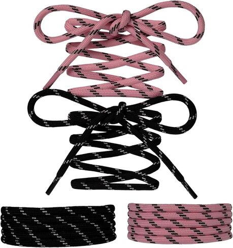 Paracord Shoe Laces Round Rope Shoelaces Multi Color Cord Shoe Strings for Sneakers Boots in Saudi Arabia