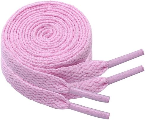 2 Pairs Flat Shoe Laces for Sneakers 5/16" Wide Athletic Shoelaces Boot Strings in 24"-79" for Kids Adults in Saudi Arabia
