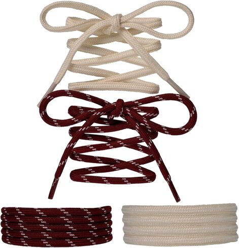Paracord Shoe Laces Round Rope Shoelaces Multi Color Cord Shoe Strings for Sneakers Boots in Saudi Arabia