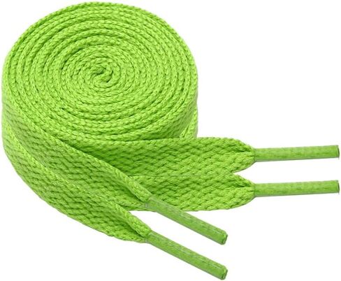 2 Pairs Flat Shoe Laces for Sneakers 5/16" Wide Athletic Shoelaces Boot Strings in 24"-79" for Kids Adults in Saudi Arabia