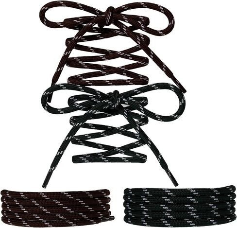 Paracord Shoe Laces Round Rope Shoelaces Multi Color Cord Shoe Strings for Sneakers Boots in Saudi Arabia