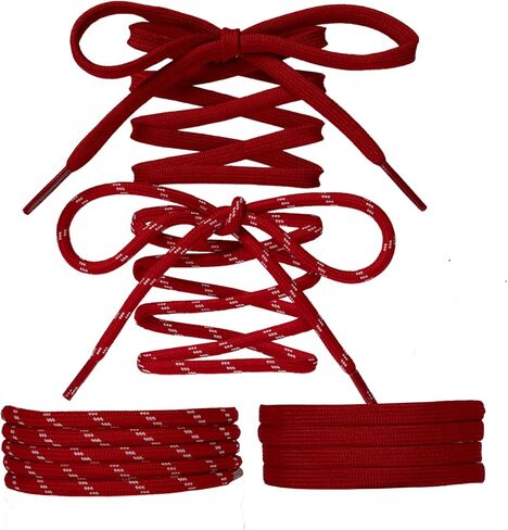 Paracord Shoe Laces Round Rope Shoelaces Multi Color Cord Shoe Strings for Sneakers Boots in Saudi Arabia