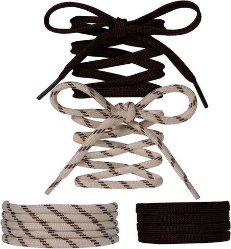 Paracord Shoe Laces Round Rope Shoelaces Multi Color Cord Shoe Strings for Sneakers Boots in Saudi Arabia