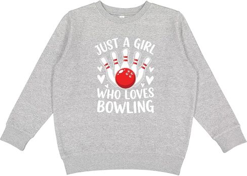 inktastic Just a Girl Who Loves Bowling Youth Sweatshirt in Saudi Arabia