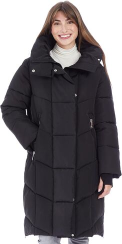 Nine West womens Nine West 40-inch Mid-length Puffer Women’s Coat in Saudi Arabia