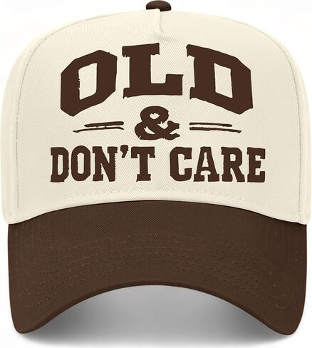 Old & Don't Care Hat | Funny Premium Adjustable Snapback Baseball Vintage Trucker Hats for Men & Women in Saudi Arabia