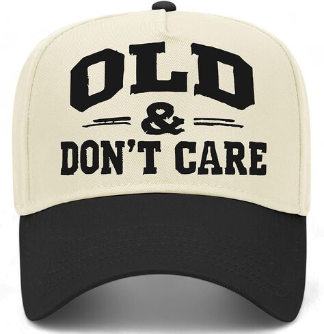 Old & Don't Care Hat | Funny Premium Adjustable Snapback Baseball Vintage Trucker Hats for Men & Women in Saudi Arabia