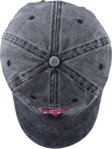 Pink Ribbon Hat for Women, Classic Cotton Embroidered Cross Baseball Cap for Cancer Patients in Saudi Arabia