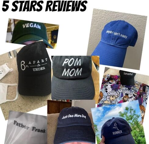 INK STITCH Unisex Vc300a Custom Stitching Logo Texts Monogrammed Cotton Baseball Caps in Saudi Arabia