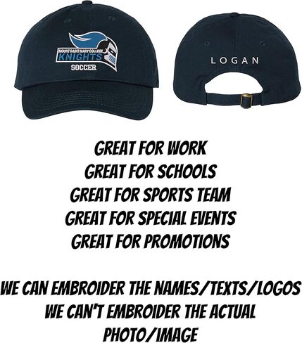 INK STITCH Unisex Vc300a Custom Stitching Logo Texts Monogrammed Cotton Baseball Caps in Saudi Arabia