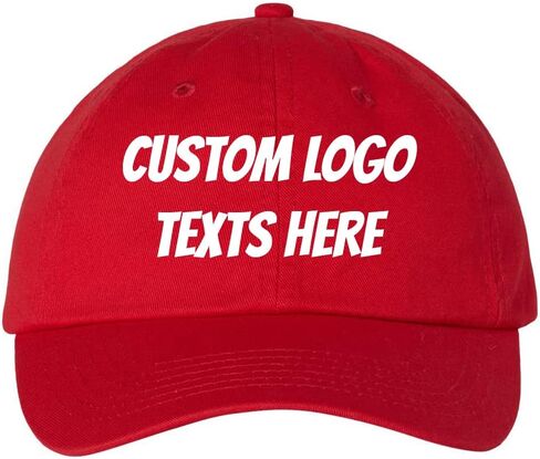 INK STITCH Unisex Vc300a Custom Stitching Logo Texts Monogrammed Cotton Baseball Caps in Saudi Arabia