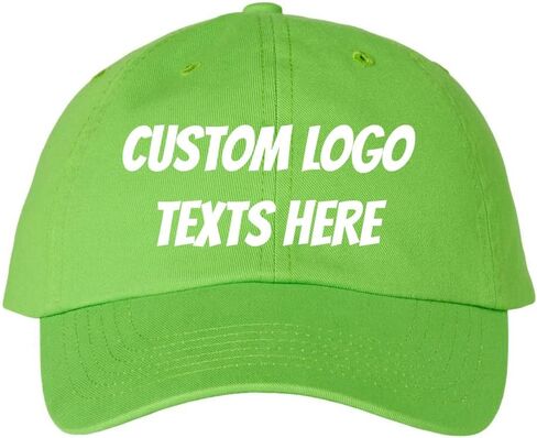 INK STITCH Unisex Vc300a Custom Stitching Logo Texts Monogrammed Cotton Baseball Caps in Saudi Arabia