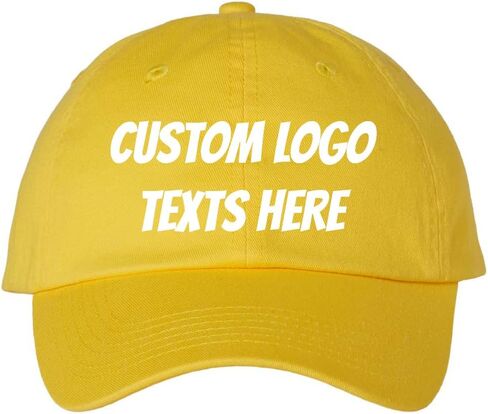 INK STITCH Unisex Vc300a Custom Stitching Logo Texts Monogrammed Cotton Baseball Caps in Saudi Arabia