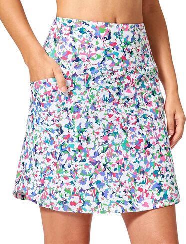 Viodia Women's 18" Long Swim Skirt with Pockets High Waisted Tummy Control Bathing Suit Bottoms Modest Swimsuits with Skirts in Saudi Arabia