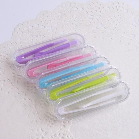 5pcs Portable Contact Lens Special Tweezer and Stick Set Travel Kit(White) in Saudi Arabia