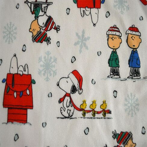 Peanuts Boys Girls Matching Flannel Winter Christmas 2 piece Pajama Set or Nightgown in Saudi Arabia