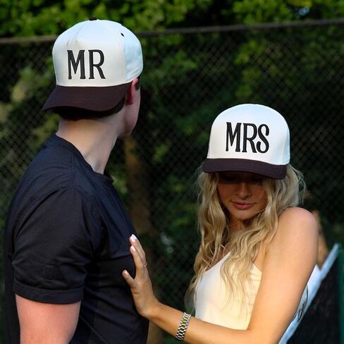 Mr and Mrs Trucker Baseball Hats,Honeymoon Baseball Hats,Wedding Gifts for Couples,Gifts for Engagement,Bridal Shower Gifts in Saudi Arabia
