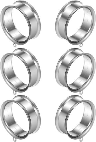 8G-25mm DIY مقاييس مزدوجة متوهجة لأنفاق الأذن المقابس الأقراط 316L الجراحية الفولاذ المقاوم للصدأ الفضة داخليا الخيوط آذان نفق التوصيل تمتد عدة ثقب المجوهرات النساء الرجال in Kuwait