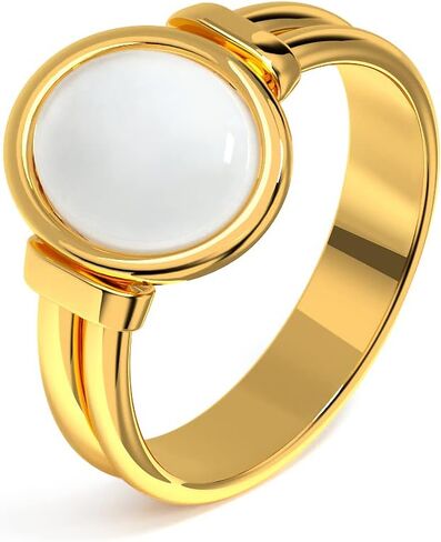 YeGieonr Gold Rings for Women Trendy Non Tarnish Chunky Gold Plated Ring, Waterproof Stainless Steel Gold Jewelry Gift in Saudi Arabia