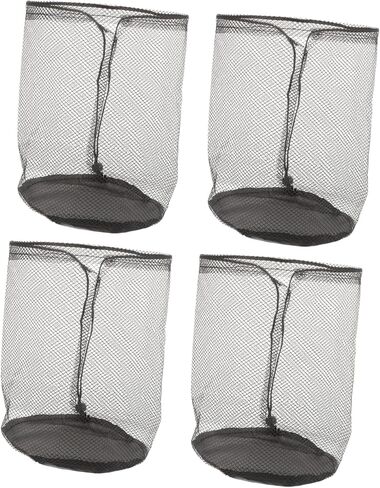 Angoily 4pcs Logo Disc Storage Mesh Pocket Bag Cone Holder Mesh Bag for Outdoor Sports Sports Supplies Drawstring in Saudi Arabia